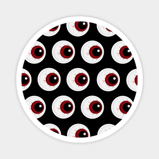Creepy Red Eyeballs Magnet